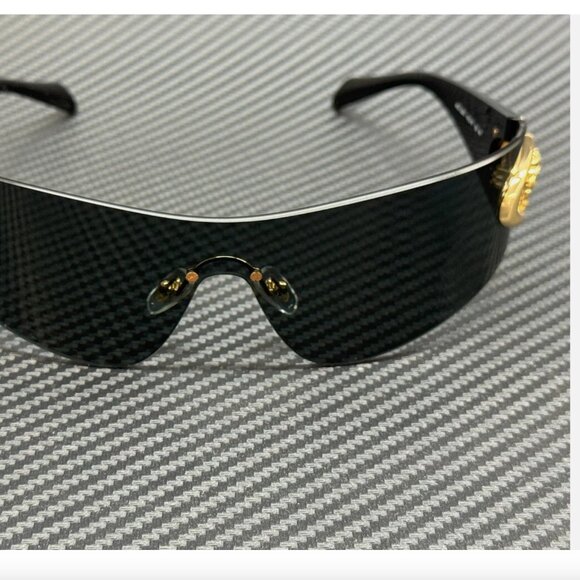 VERSACE Black Grey Women's 70 mm Sunglasses - Picture 2 of 5